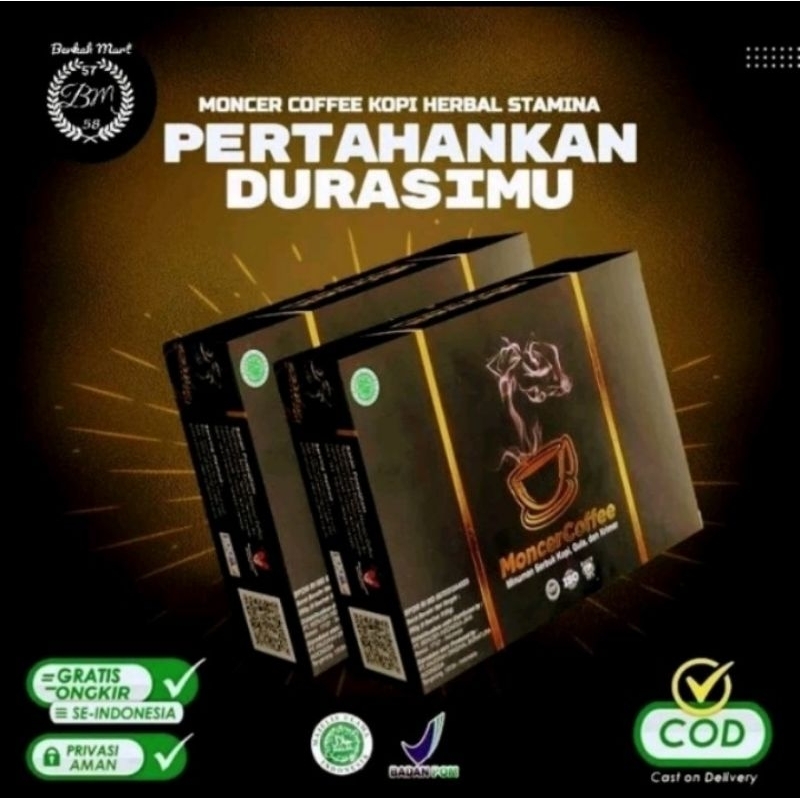 

moonceer coffee Original - kopi Ginseng gula aren kopi kuat tahan lama penambah stamina