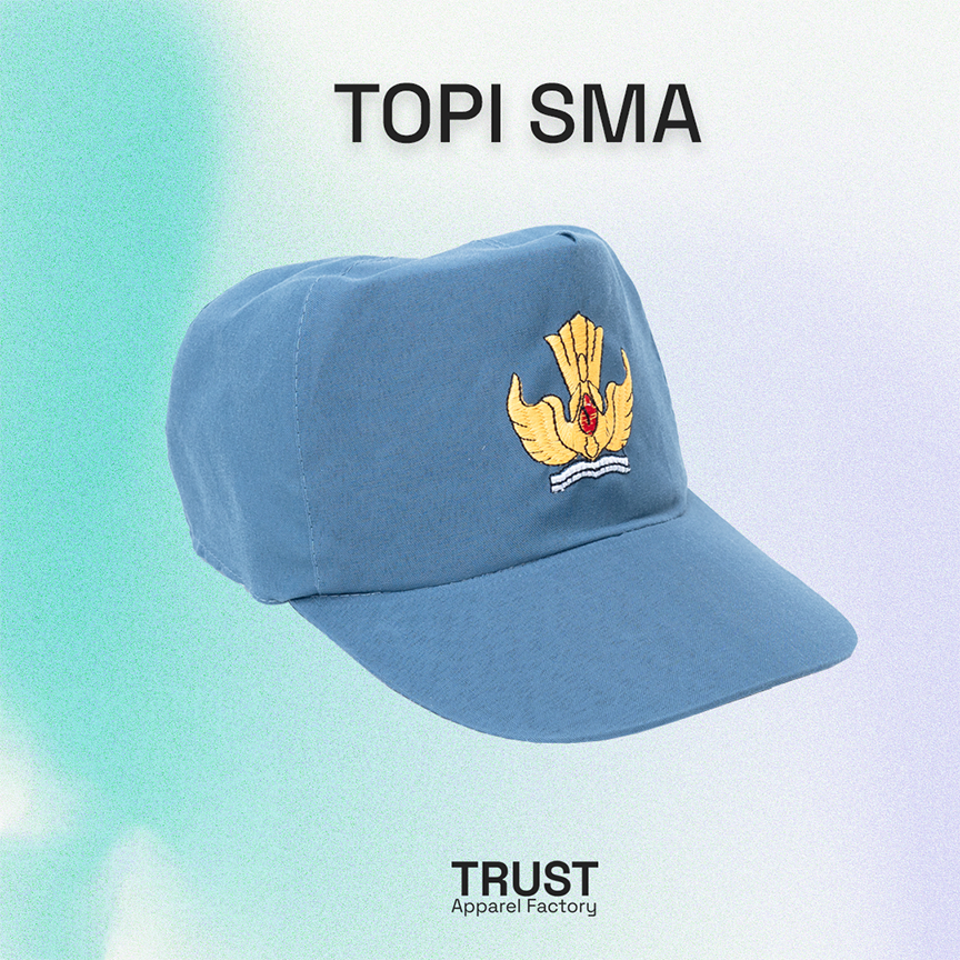 Trust Apparel Factory - Topi SMA / Topi Sekolah SMA SMK / Topi Logo Bordir