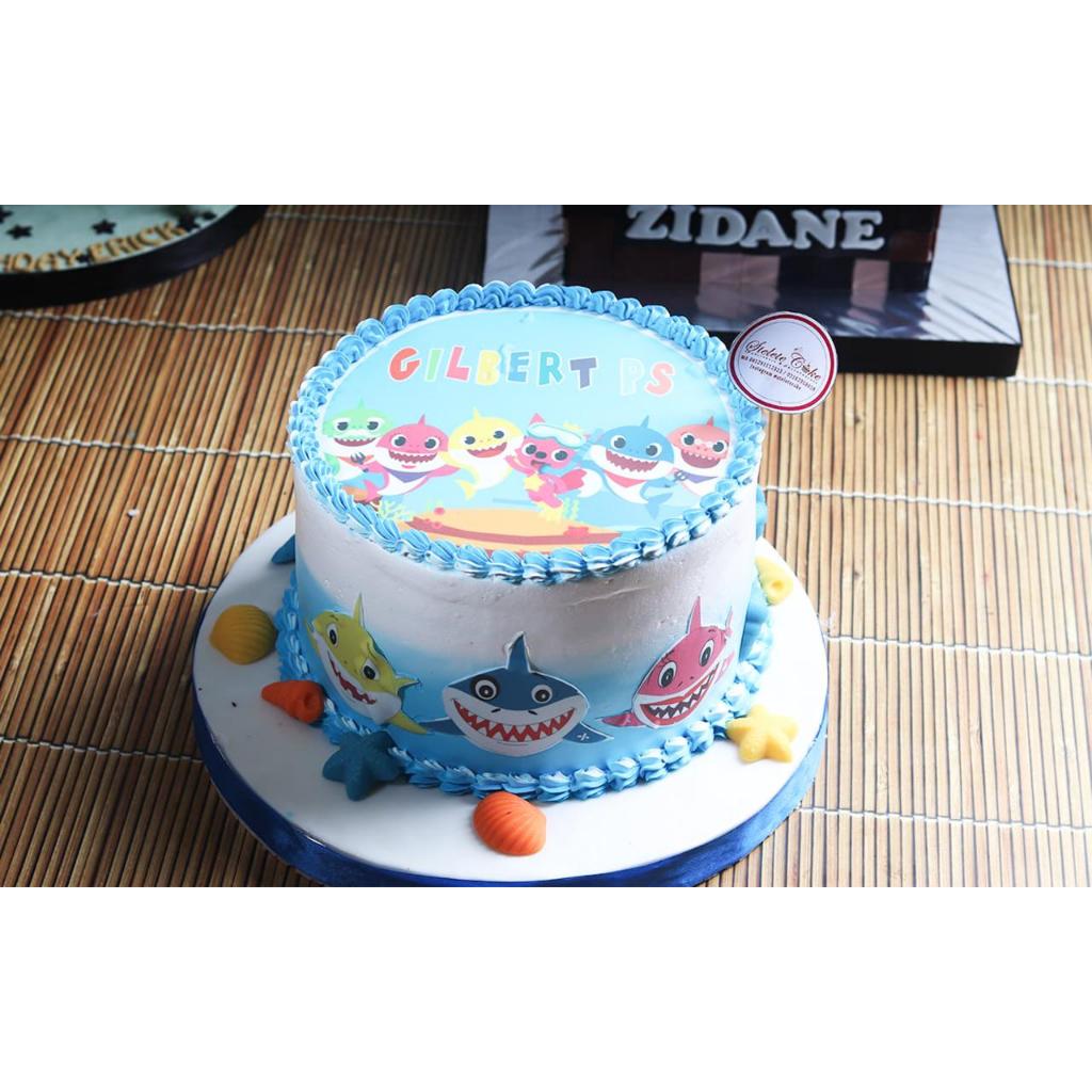 

Kue Ulang Tahun/Birthdya Cake/Kue Ultah Tema Baby Shark/Kue Birthday Jakarta/Baby shark Edible