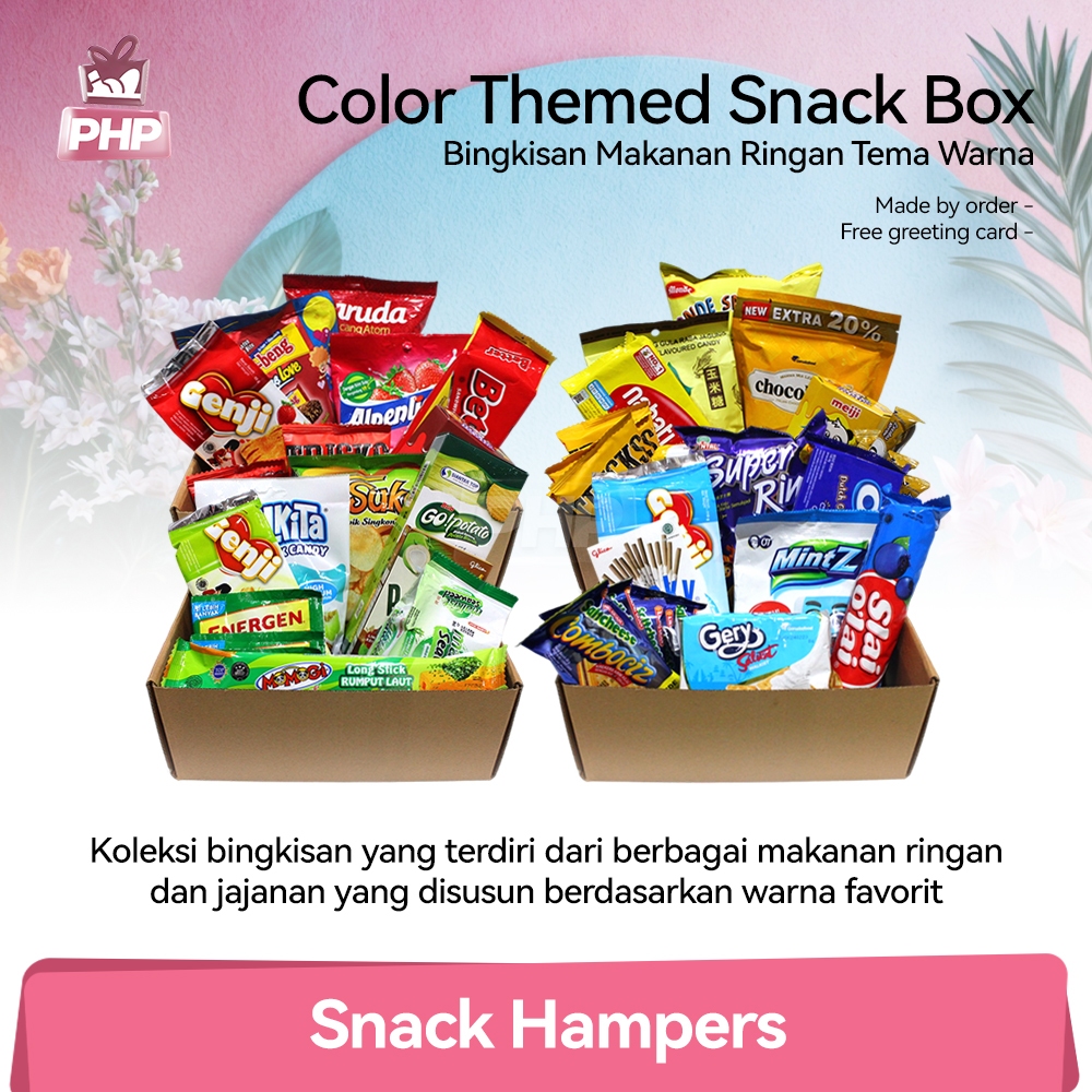 #PHP Snack Box Color Edition / Bingkisan Makanan Gift Kado Hadiah Ultah Wisuda