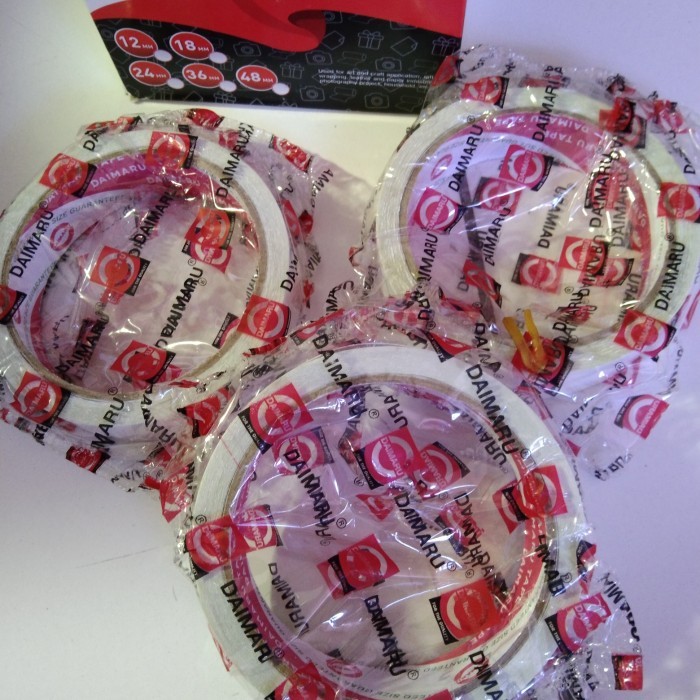 

Double tape daimaru 1inch 24mm x 12yard (SATUAN)