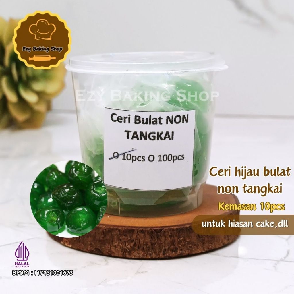 

Ceri Hijau TANPA Tangkai 10pcs