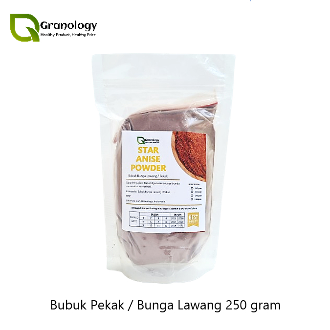 

Bubuk Pekak Bunga Lawang / Star Anise Powder (250 gram) by Granology