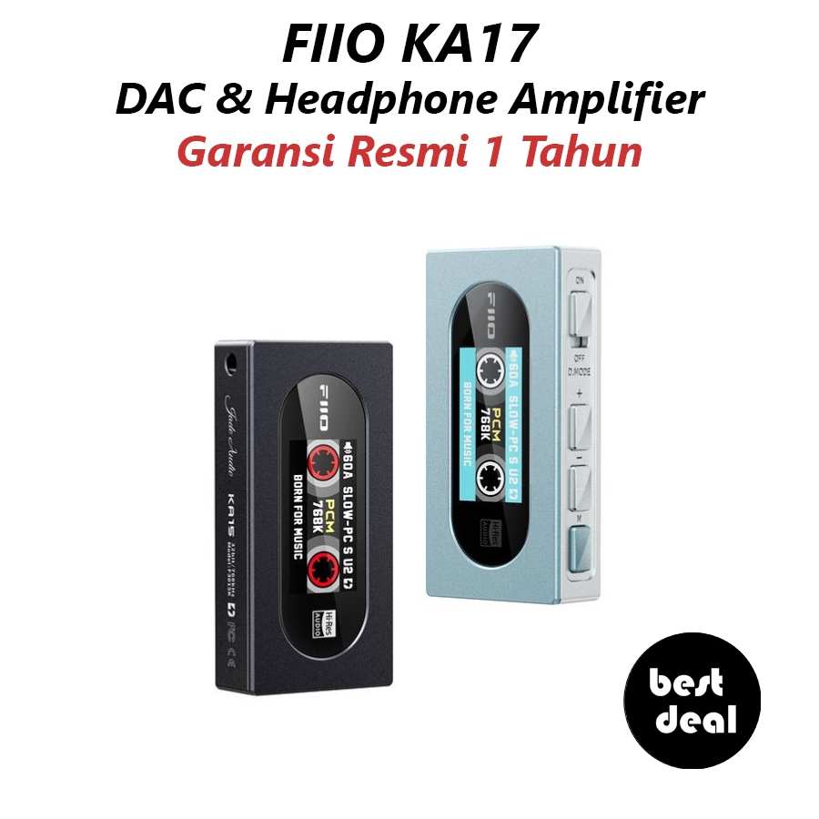 FIIO Jade Audio KA15 / KA-15 / KA 15 Portable DAC / AMP Dual DACs + Dual Op-Amps Chip Supports Hi-Re