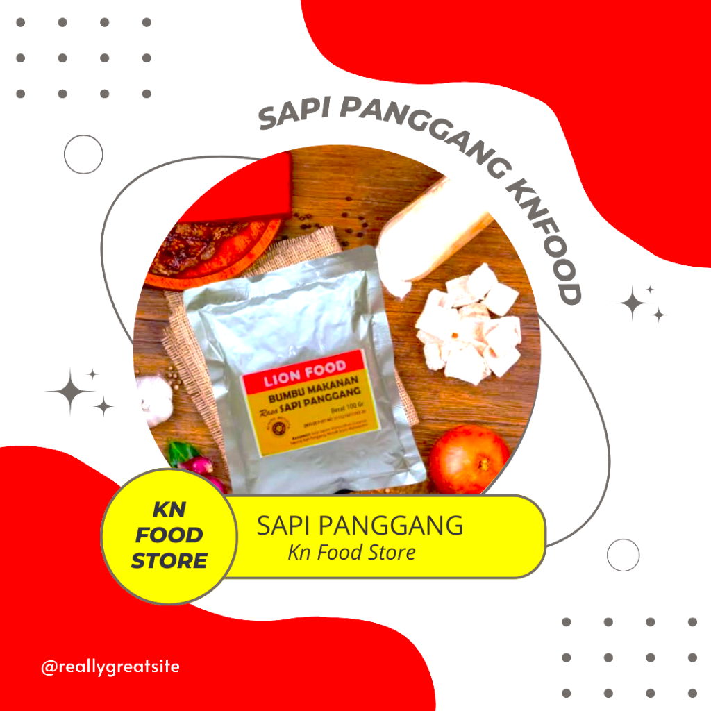 

bumbu tabur Lion Food rasa sapi panggang kemasan 100 gram | sapi panggang