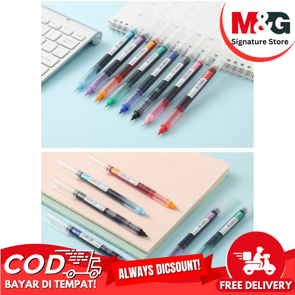 

Pulpen Tinta Cair M&G Liquid Roller Pen M&G 6 Warna Pilihan Tip 0.5mm #ARPM2073