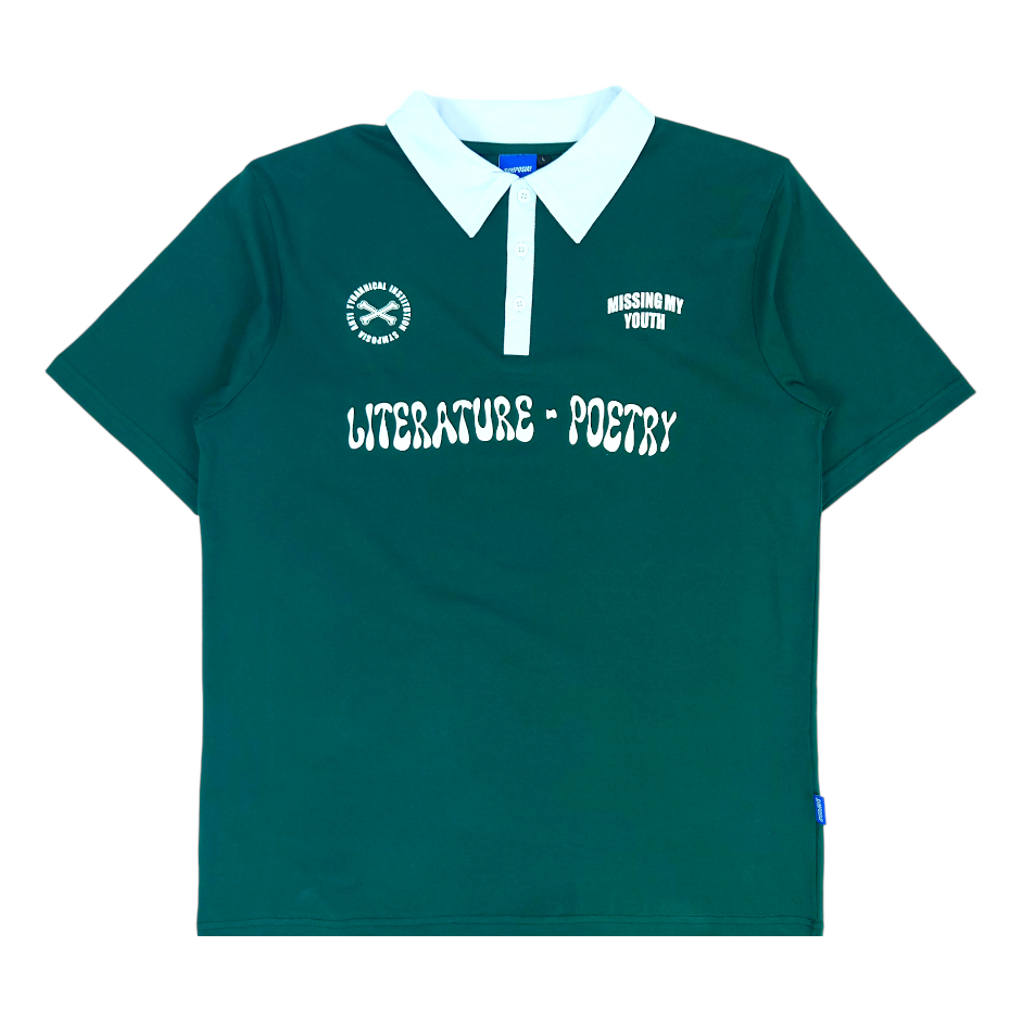 Symposia Rugby polo shirt Kaos Rugby Polo Pendek Pria dan Wanita (Literarture)