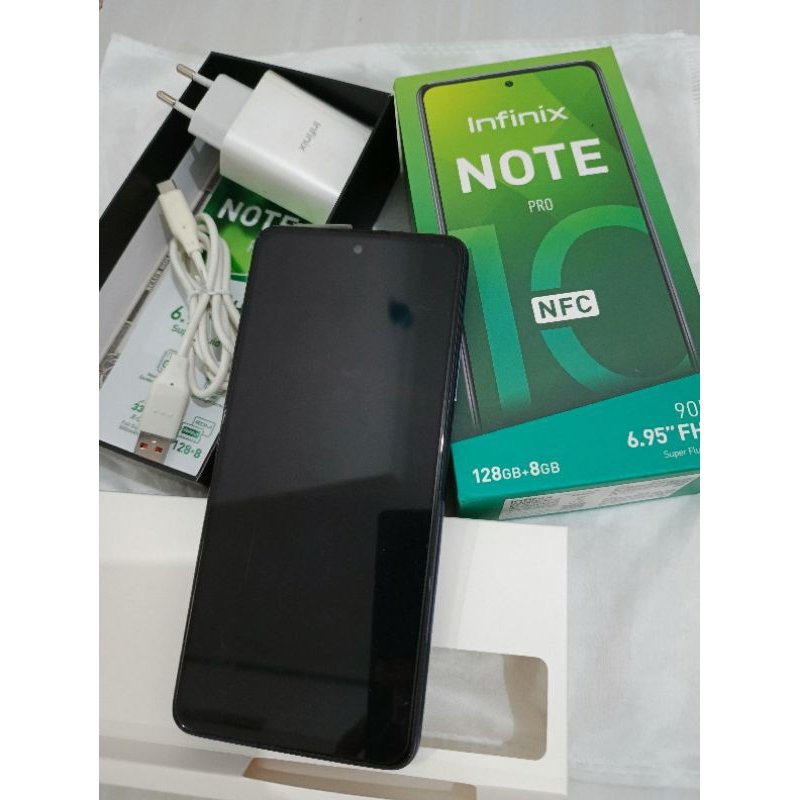 Handphone Infinix note 10 Pro NFC 8/128GB second Original Fullset