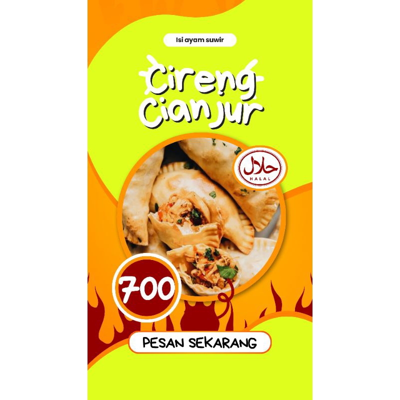 

cireng isi ayam suwir khas cianjur murah meriah