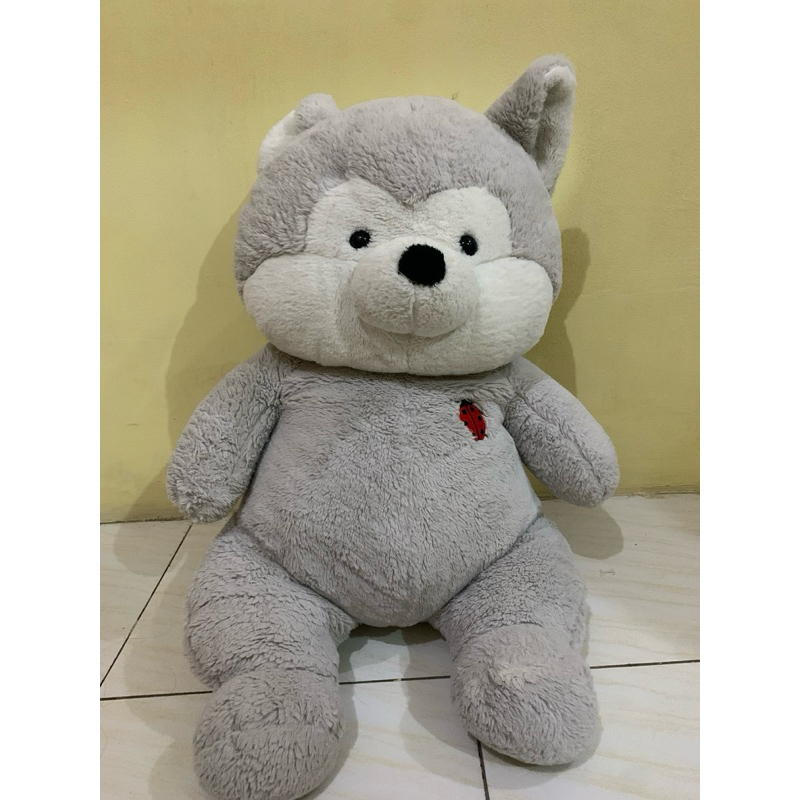 Boneka Beruang Preloved Abu Abu