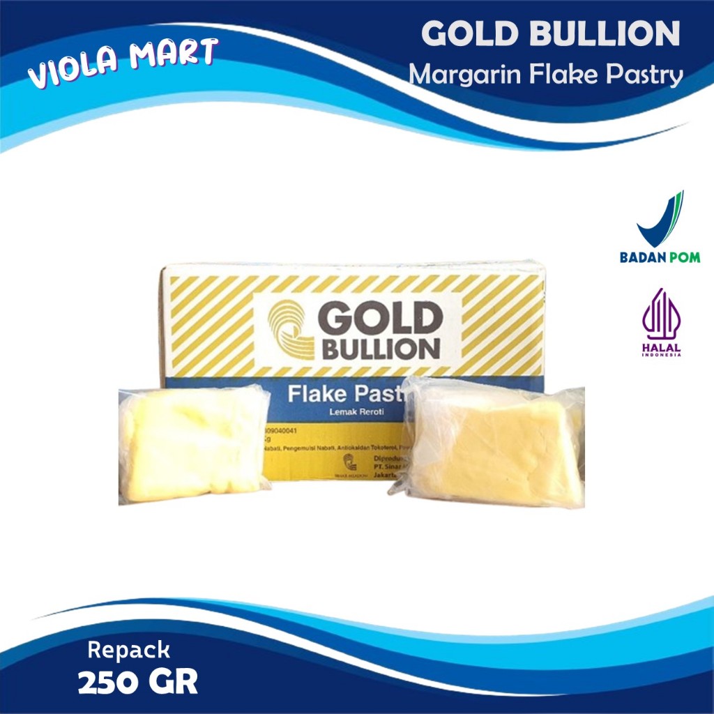 

KORSVET GOLD BULLION 250gr / Margarin Flake Pastry {Tersedia Harga Grosir}