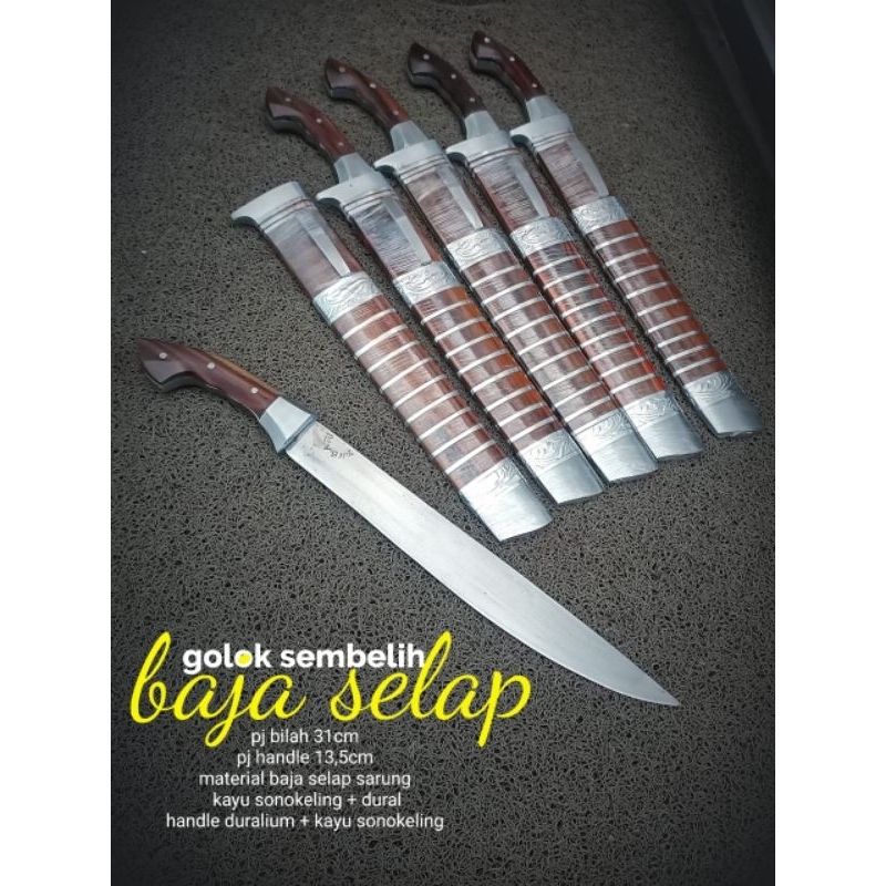 Pisau sembelih supertajam has cibatu bajaselap