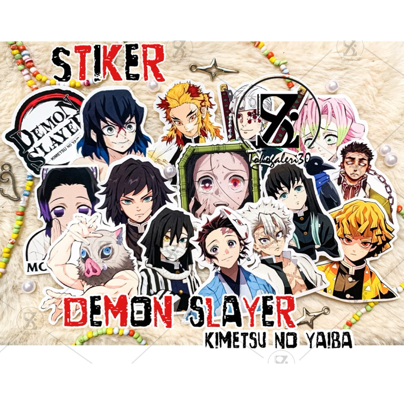 

25PCS STIKER ANIME MURAH KIMETSU NO YAIBA STIKER DEMON SLAYER SUDAH CUTTING