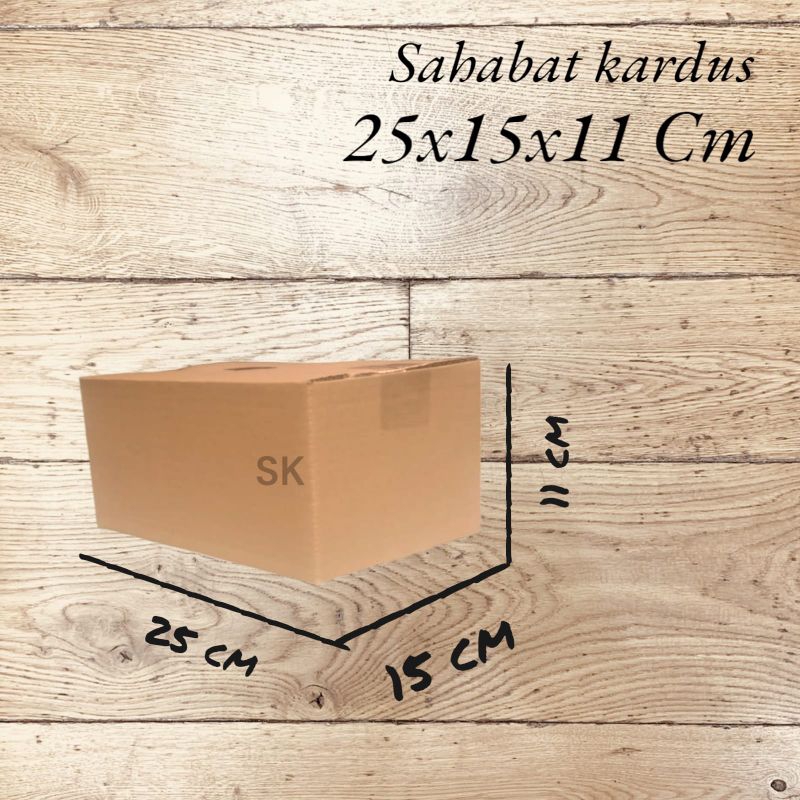 

kardus box Ukuran 25x15x11 cm single wall polos