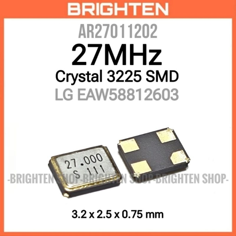 AR27011202 Crystal 27MHz Xtal SMD 3225 LG EAW58812603