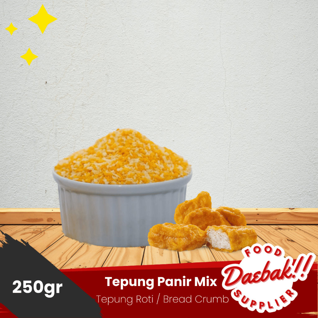 

Tepung Roti | Bread Crumbs | Tepung Siap Pakai 250gr