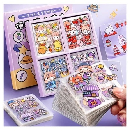 

Stiker Kartun Korea Lucu 2D 1 Pack Isi 25 Lembar Sticker Planner Hiasan Botol Anti Air Kartun Warna Warni Bahan PVC Untuk Scrapbook Cute Aesthetic Dekorasi Design DIY Arkanatama