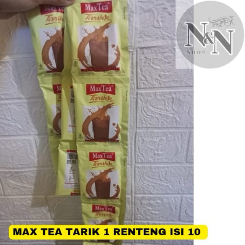 

max tea teh tarik 1 renteng isi 10 sachet