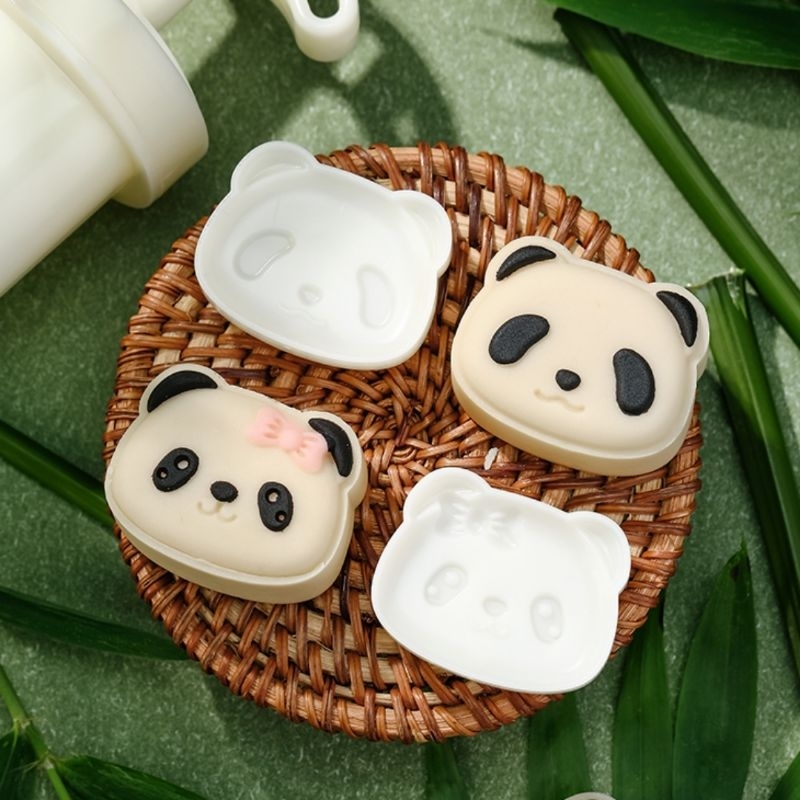 RB Cetakan Kue Bulan Panda 3D 50 gr Lucu Imlek Nastar Mooncake Cookies Mold Plunger Stamp Mould