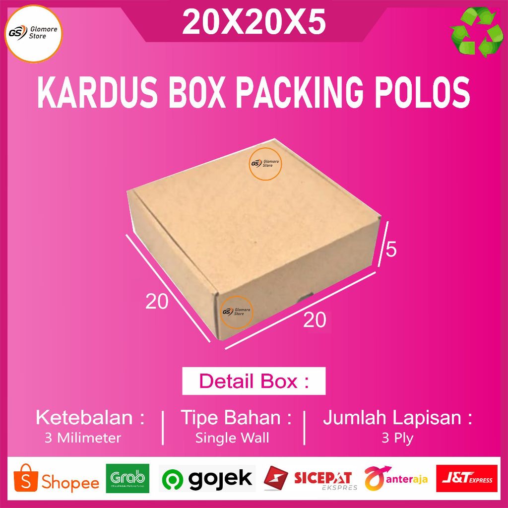 

KARDUS PACKING POLOS UK.20X20X5