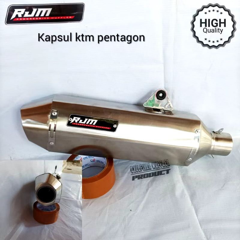 (COD) Knalpot rjm kapsul ktm pentagon tlr hexagon diamond cb tiger gl series