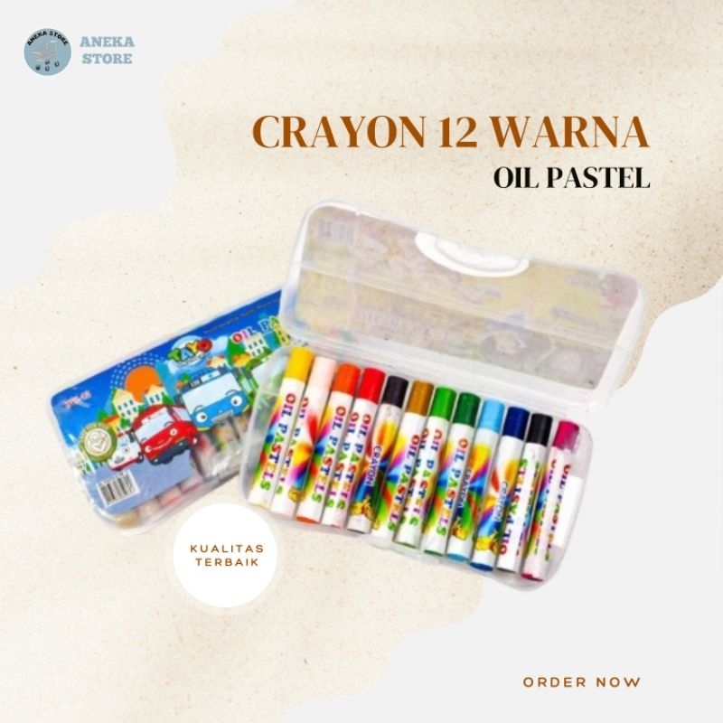 

0088 crayon anak lengkap_crayon oil pastel_crayon warna lengkap_crayon isi 12 warna