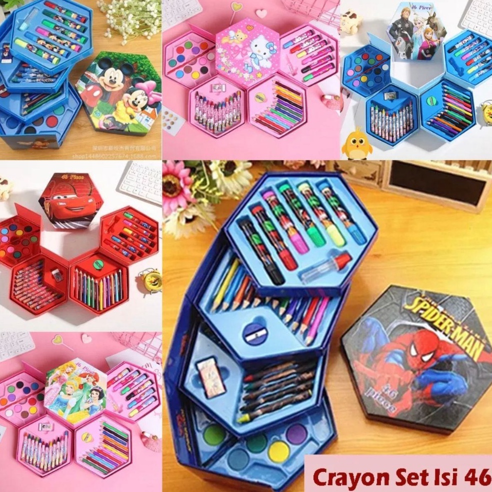 

Lebih Hemat Crayon Set 46 Pcs Crayon Oil Paste Pensil Warna Pensil Warna Lengkap Alat Mewarnai Alat Melukis