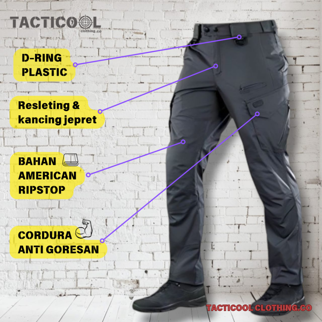 Celana Cargo Tactical Panjang Pria Cartenz M TAC Cargo 100% ORIGINAL Premium Outdoor Activities
