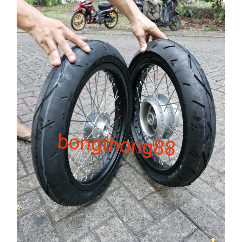 Velg Verza Honda Verza 185/215  Ban Tubles 80/80+90/80 ring 17 ban maxxis tubles jari jari tromol ve