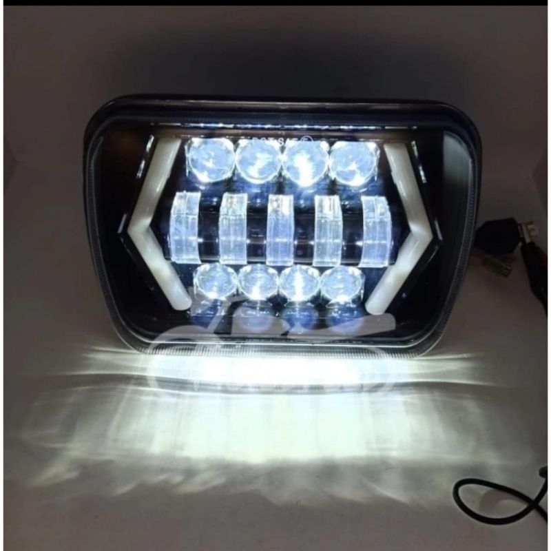 LAMPU LED DAYMAKER KOTAK PANAH JEEP FEROZA L300 TAFT DLL / Lampu depan
