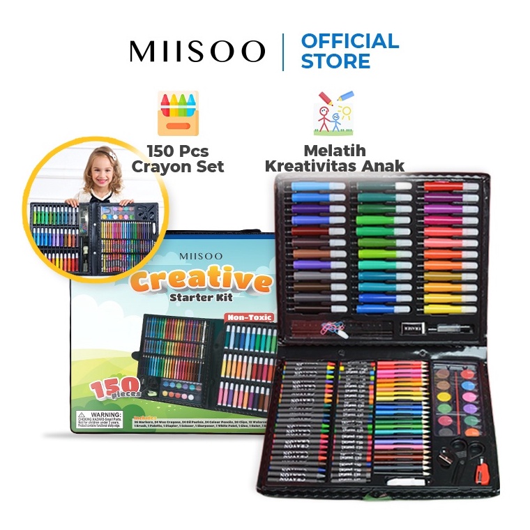 

Ready Bermanfaat Cece Fancy Items Exclusive MIISOO SET Crayon 15 PCS Set Pensil Warna Pastel Pensil Minyak warna untuk Melukis dan mewarnai