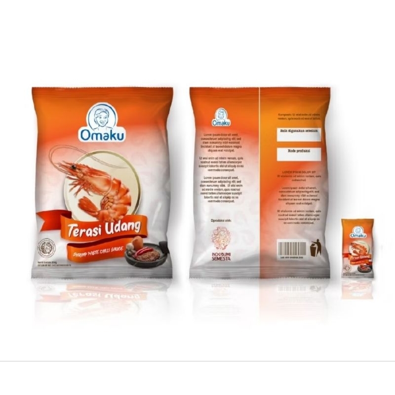 

[ 1 pack isi 20pcs ] Terasi Udang Kotak OMAKU uk. 4,5gr