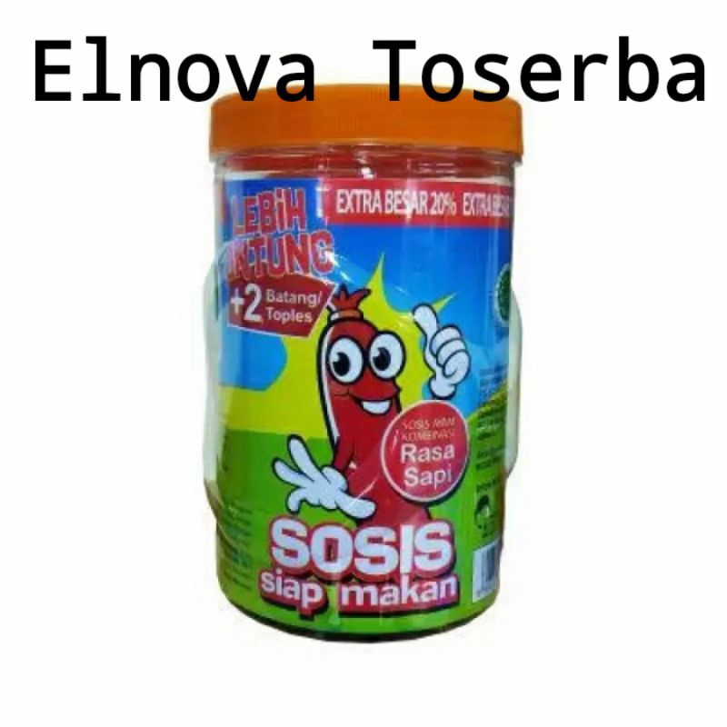 

Sosis So Nice Rasa Sapi, Siap Makan 1 Toples isi 25 pcs Sosis