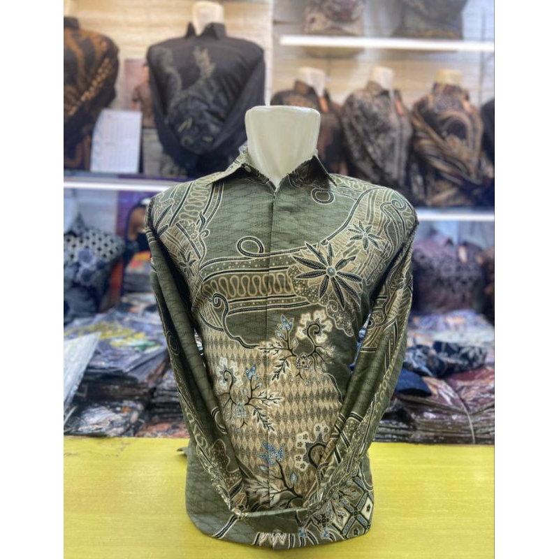 batik modern / hijau sage