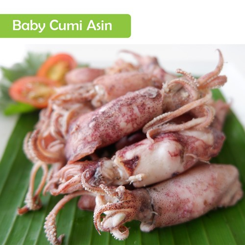 

Super baby cumi kering Asin berat 100gr