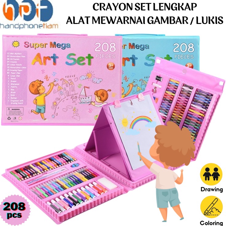 

Top Grade Crayon Set 28 Pcs Pensil Warna Krayon OilPastel Anak Alat Menggambar Mewarnai Lengkap 28pcs Kit Art Supplies Painting Set For Children Spidol Kuas Cat Air Papan Lukis Hadiah Kado Ulang Tahun AnakAnak