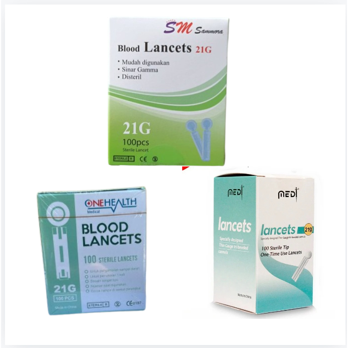 Lancet Bekam Sammora 21G/  Medt Medilance / Jarum Bekam Uk 21 G/ Lancet 21G OneHelath