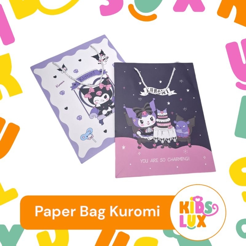 

Paper Bag & Tas Kertas Sanrio Untuk Ultah Gift Motif Kuromi