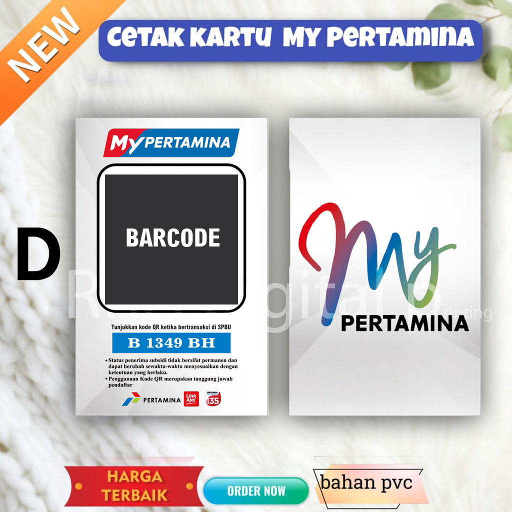 

Cetak Kartu My P#rt4min4 bahan Pvc
