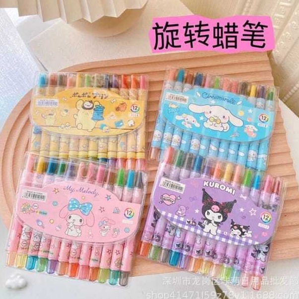 

Lagi Diminati LH Crayon Stik isi 12pcs Crayon Putar Pensil Warna Crayon Set Mewarnai Anak Isi 12pcs