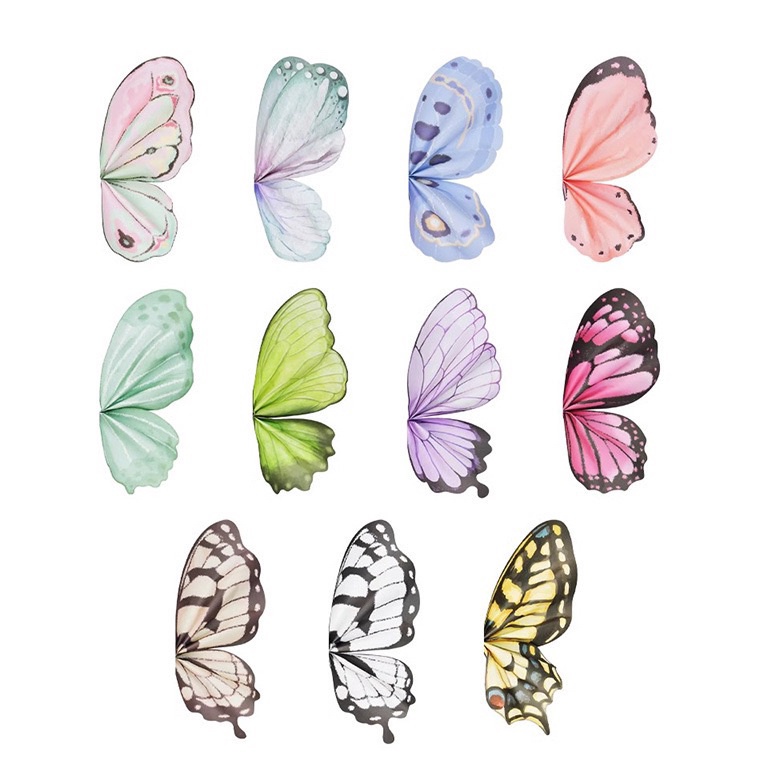 

Super Jualan 2 SET KUPUKUPU Kertas Bunga Cellophane Bentuk Kupu Kupu Warna Gradasi Butterfly Paper Wrapping Paper Kertas Buket Bunga AU