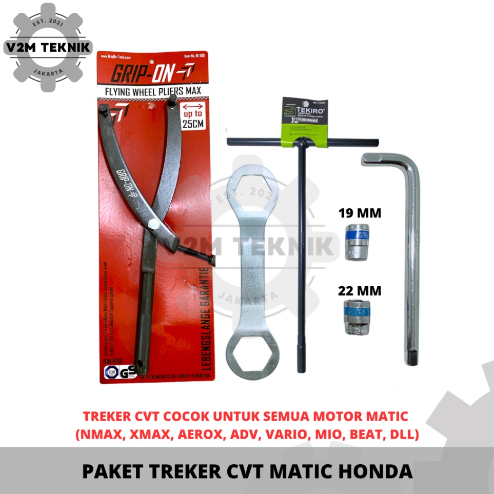 Grosir Spesial  PAKET HONDA Treker CVT GRIP ON MAX  Paket Treker CVT Motor Matic UNIVERSAL  Paket Le