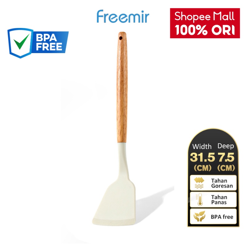 OFFICIAL MALL freemir Spatula Silikon Bee Peralatan Dapur