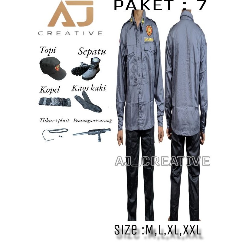 SET LENGKAP SERAGAM LINMAS TERBARU|PERLENGKAPAN LINMAS MURAH TERBARU