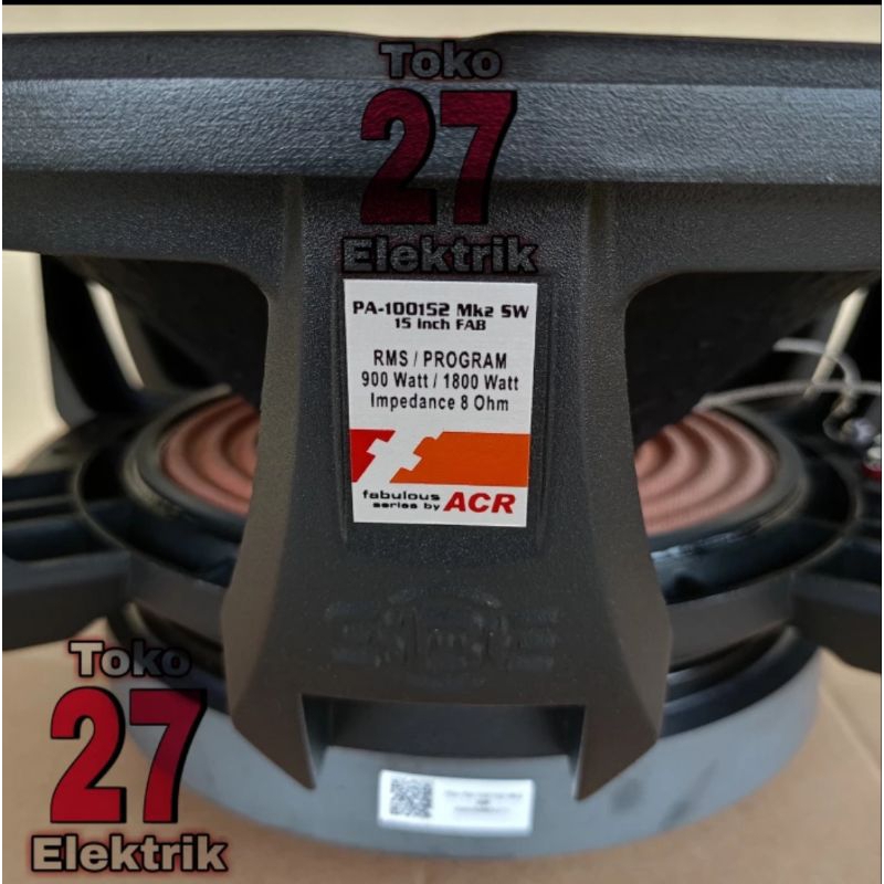 Speaker Acr Fabulous 15 inch PA 100152 MK2