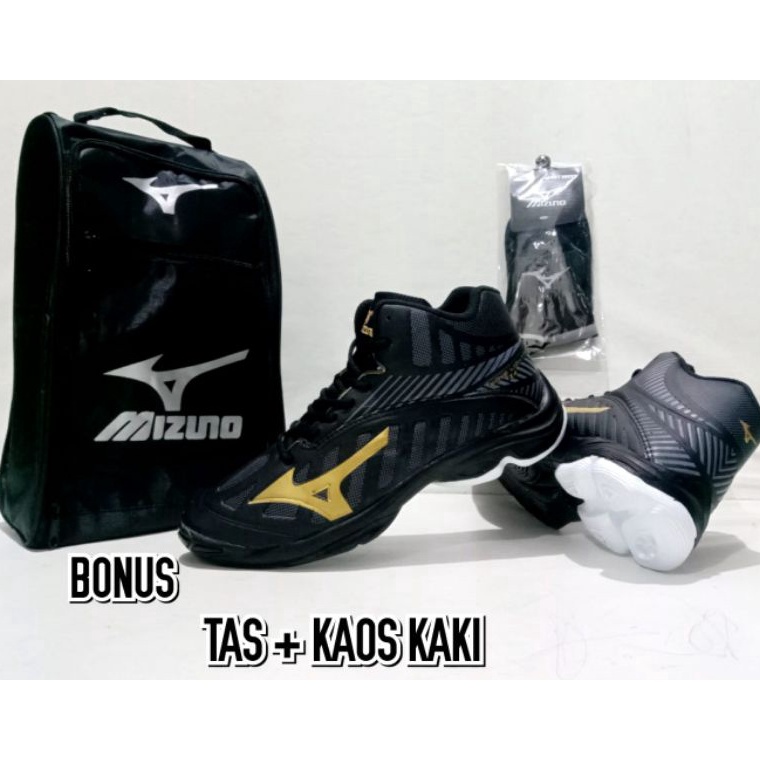 Kirim Tercepat sepatu voli Mizuno wlz 4 mid  sepatu olahraga mizuno z4
