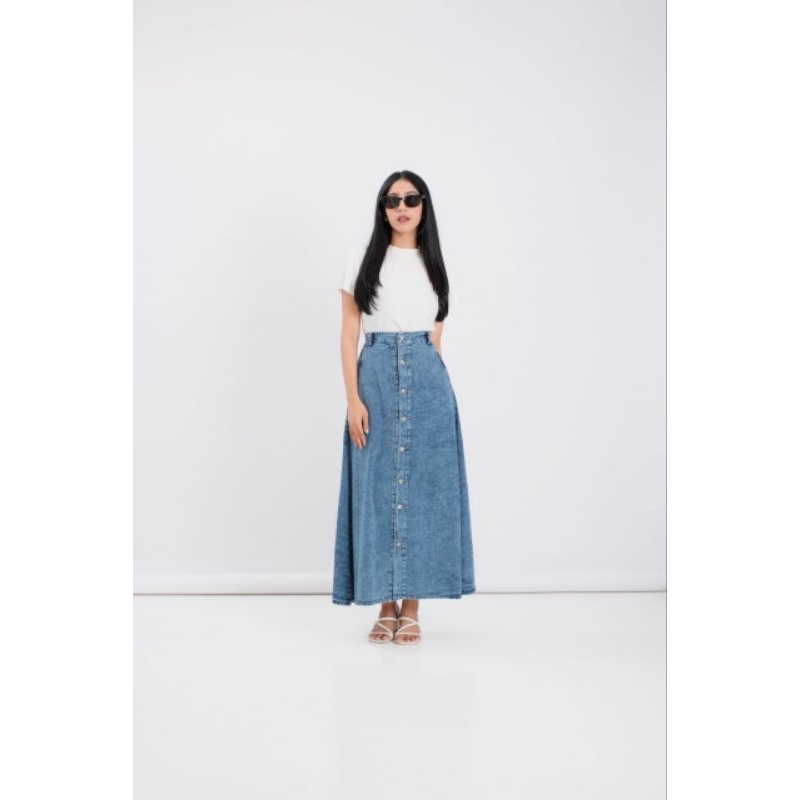 ROK JEANS KANCING//ROK JEANS PREMIUM//ROK JEANS//ROK KANCING