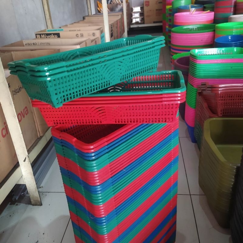 3 pcs Keranjang Plastik Keranjang Kotak Tempat Surat Kecil