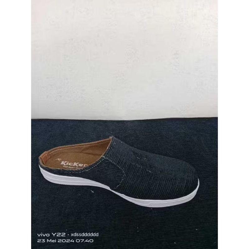 sandal slop pria rajut polos model simple