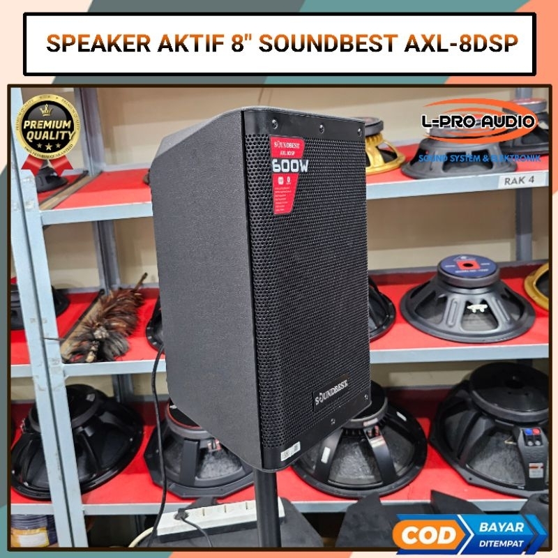 (JUAL 2 BUAH) Speaker aktif 8in SOUNDBEST AXL 8DSP 600 watt AXL8